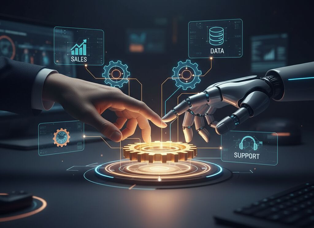 Advisory and support services shown as a connected digital workflow
