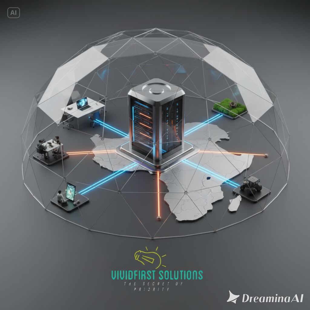 Engineered distribution network modelled around a central facility