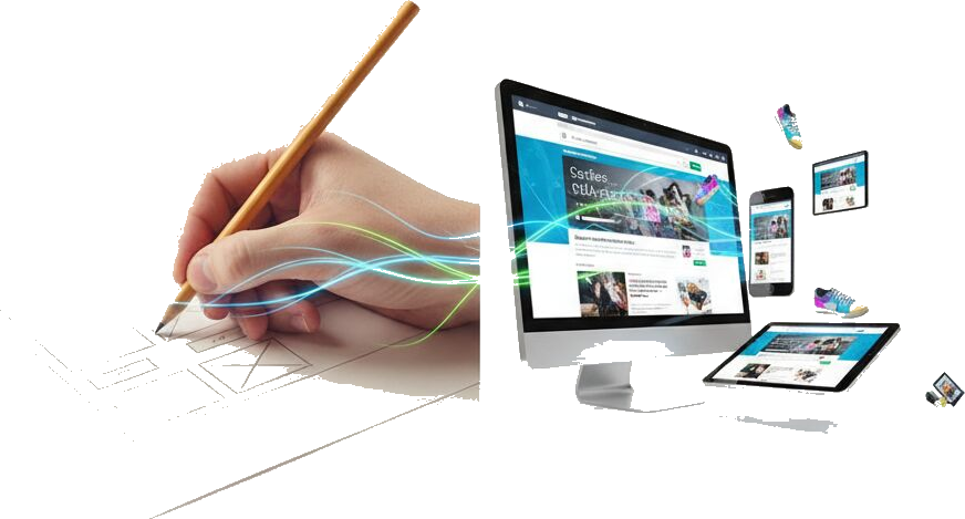 Website design moving from sketch to responsive screens